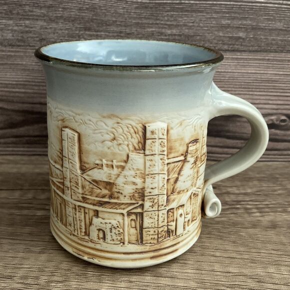 Bendigo Pottery Mug Graham Masters 2003 Low Relief Stoneware Australia - Picture 3 of 10